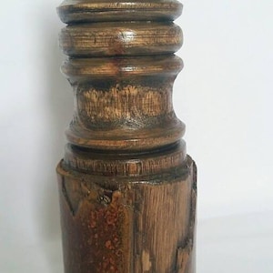 Candelabro, Candlestick, Candlestick for one candle, a candlestick made of wood, Wooden candlestick, Candleholder, Wooden round candle holder