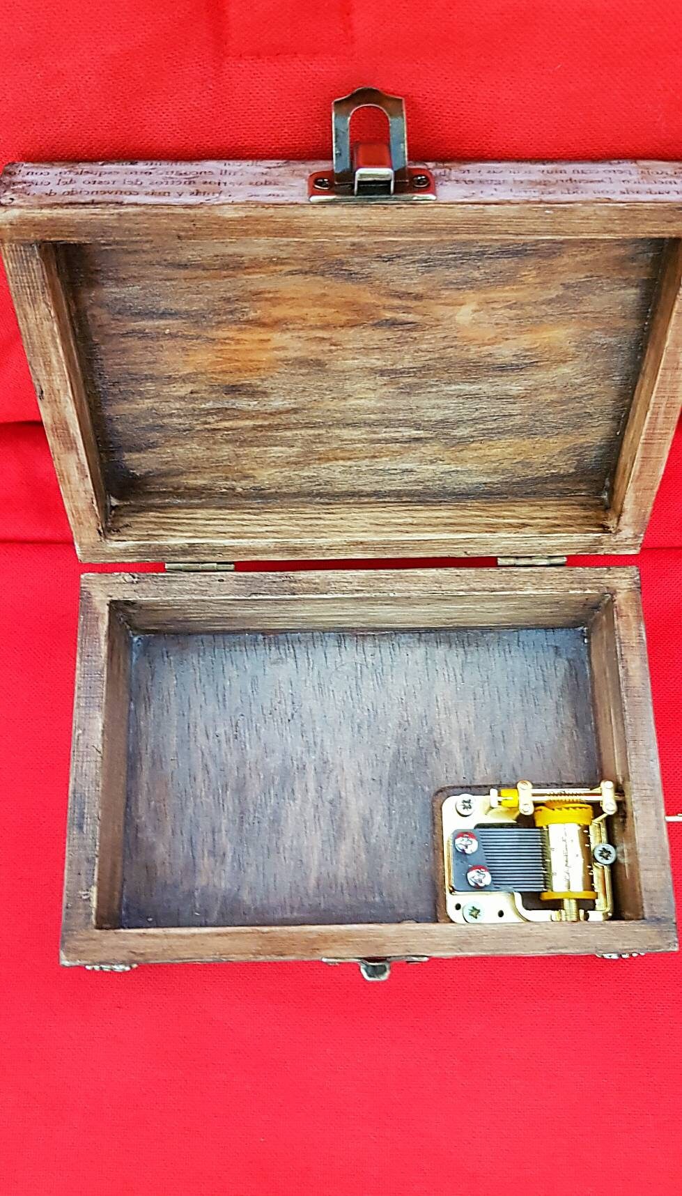 Wooden Music Box Box With Butterfly Music Box With Etsy