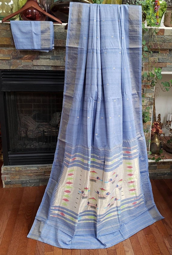 cotton paithani saree handloom