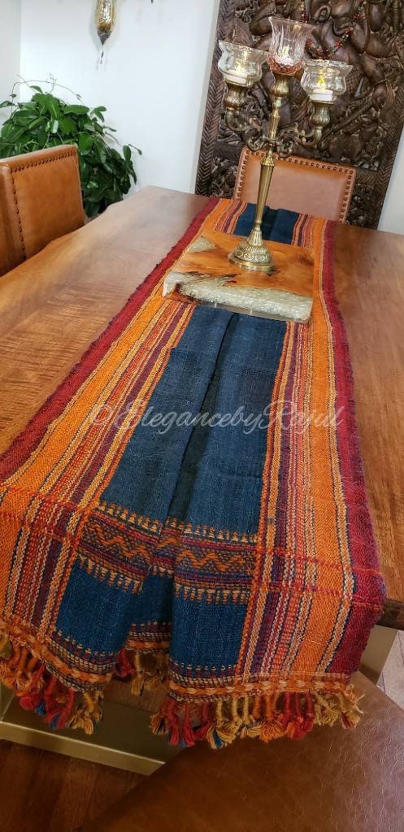 Handwoven Desi Wool Shawl, Indian wool Throw,Table cloth. 93 inchesX39 shops inches ~ 2.37 metres X 99 cms Made in Bhujodi Kutch Free Shipping USA