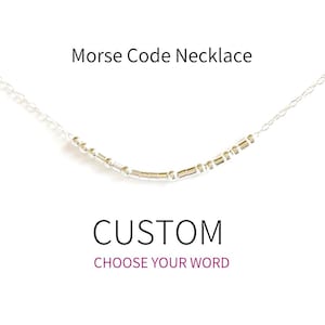 BENUTZERDEFINIERTE Morse-Code-Halskette für Frauen, Geheime Nachricht Halskette, Inspirational Geschenk, Freundgeschenk, Einzigartiges Geschenk, personalisiertes Geschenk, Versteckte Nachricht