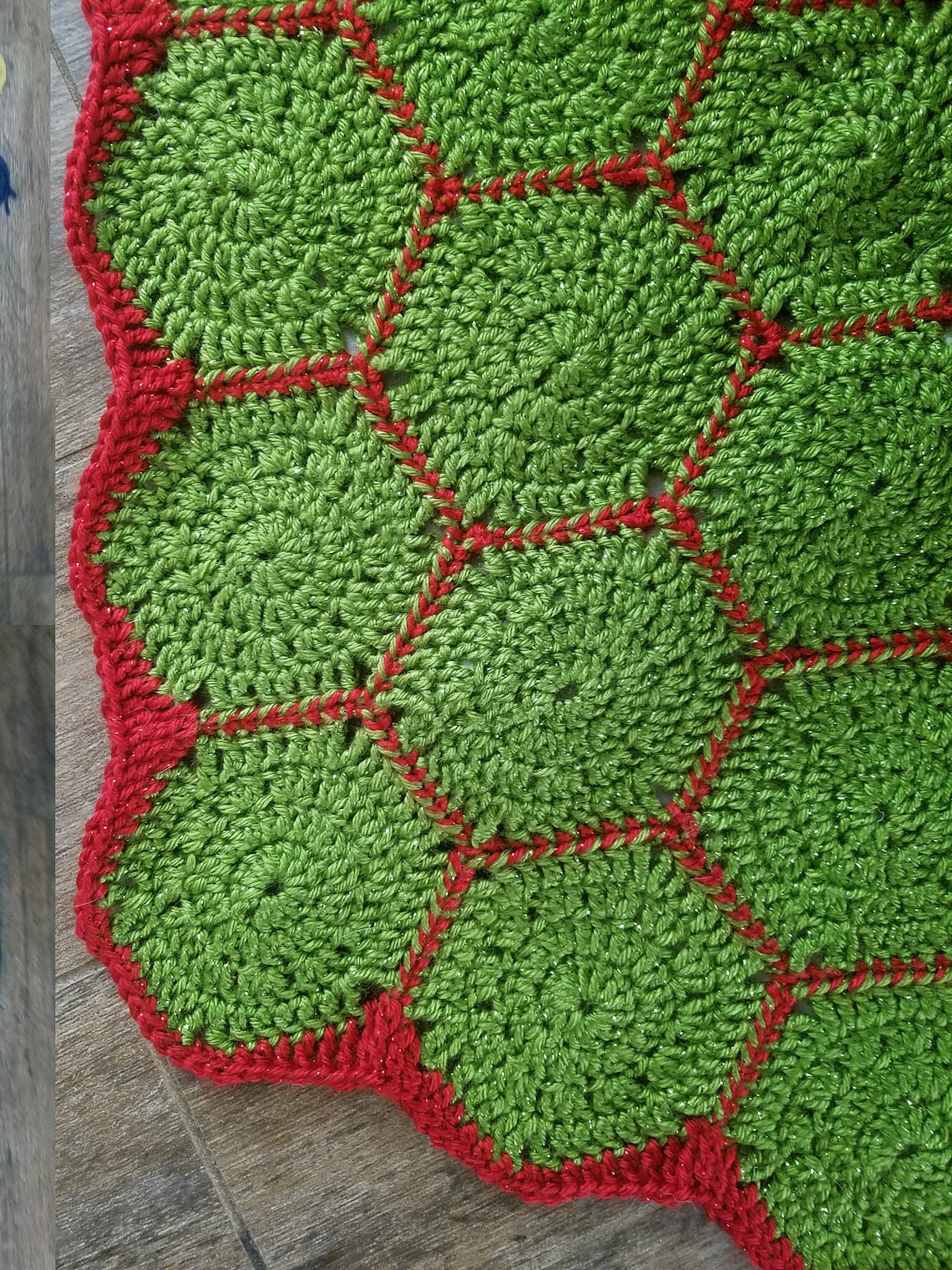 AK Crochet and Sew Hexagon Christmas Tree Skirt PATTERN Etsy