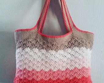 ★TOUT Y EST★ TSW Wavy Crochet Bag Pink SWBGCC001PN ☆TOUT Y EST☆ TSW Wavy Crochet Bag Pink SWBGCC001PN Amazon