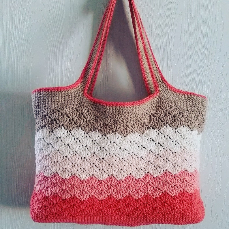 AK Crochet Wavy Beach Bag - Adult Sized - PATTERN - Etsy