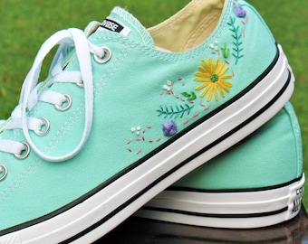 blue converse wedding