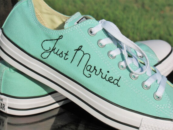 custom wedding chucks