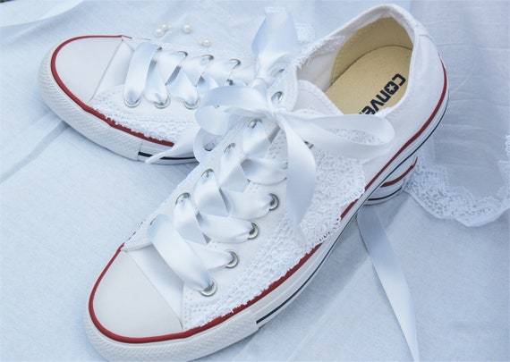 Wedding Converse, Wedding shoes, Bridal Converse, Custom Converse, White Bridal Converse, Wedding Chucks Wedding Converse, Wedding shoes, Bridal Converse, Custom Converse, White Bridal Converse, Wedding Chucks