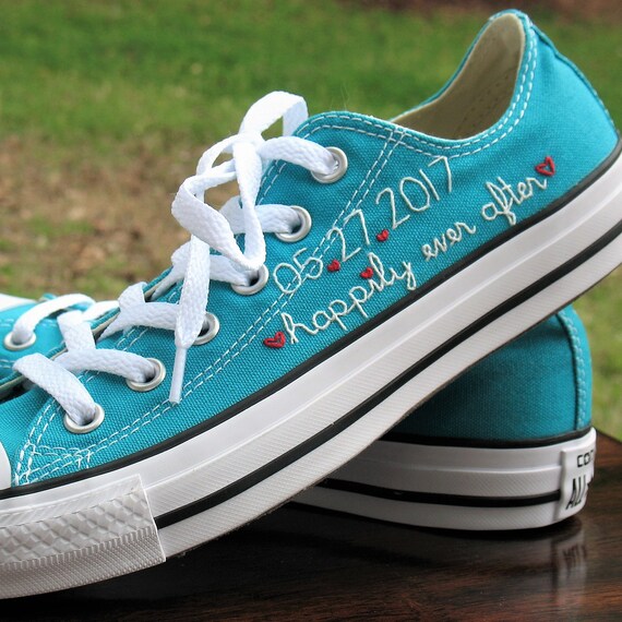 custom converse for wedding