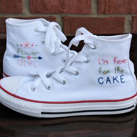 Flower girl shoes Custom Converse Wedding Converse Kid | Etsy