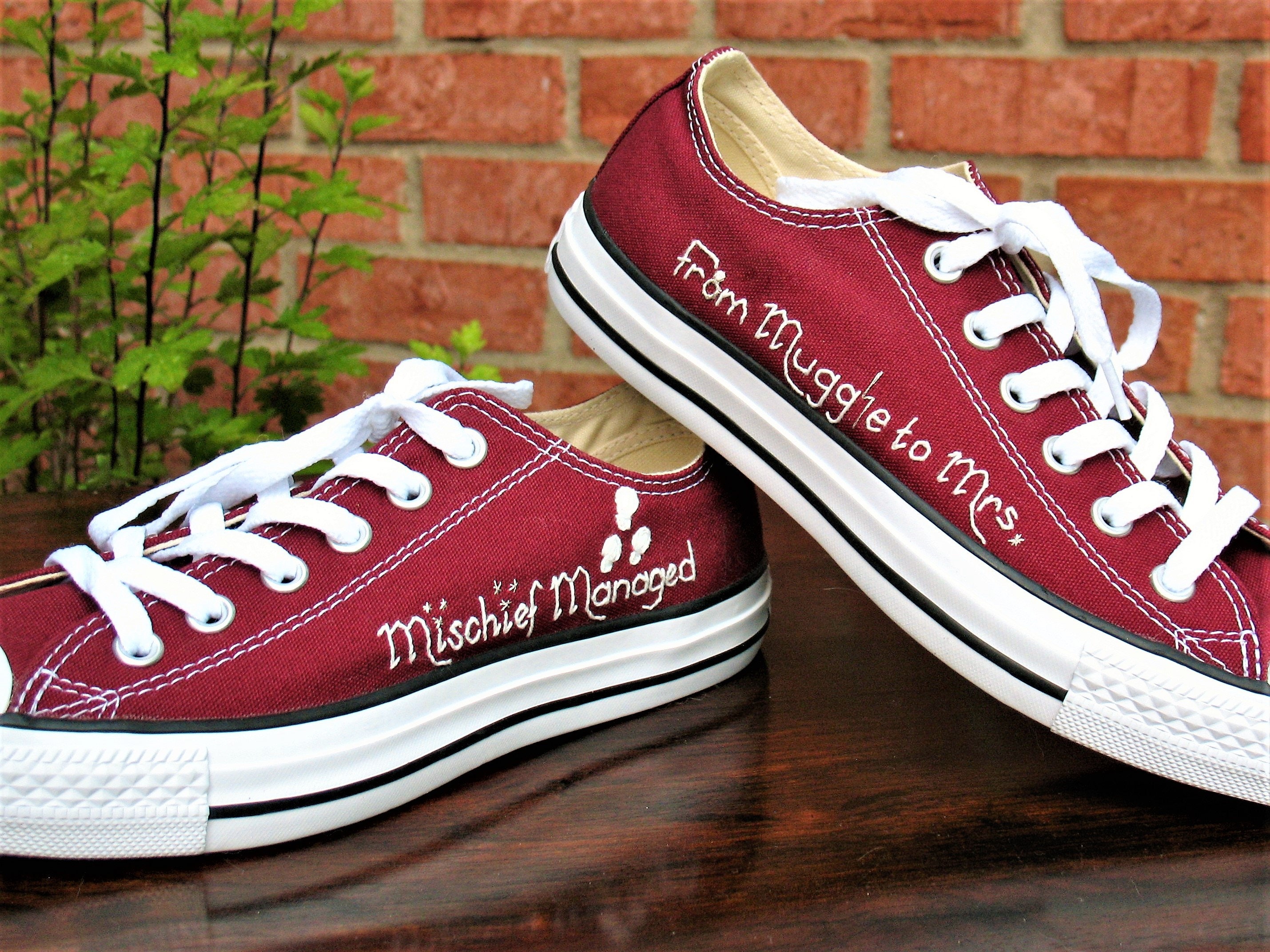 Converse for Bride Mischief Managed Custom Converse