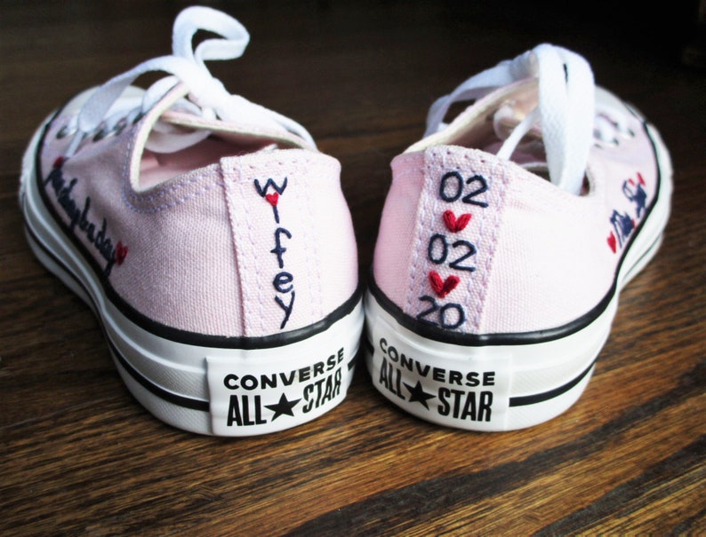 custom wedding converse