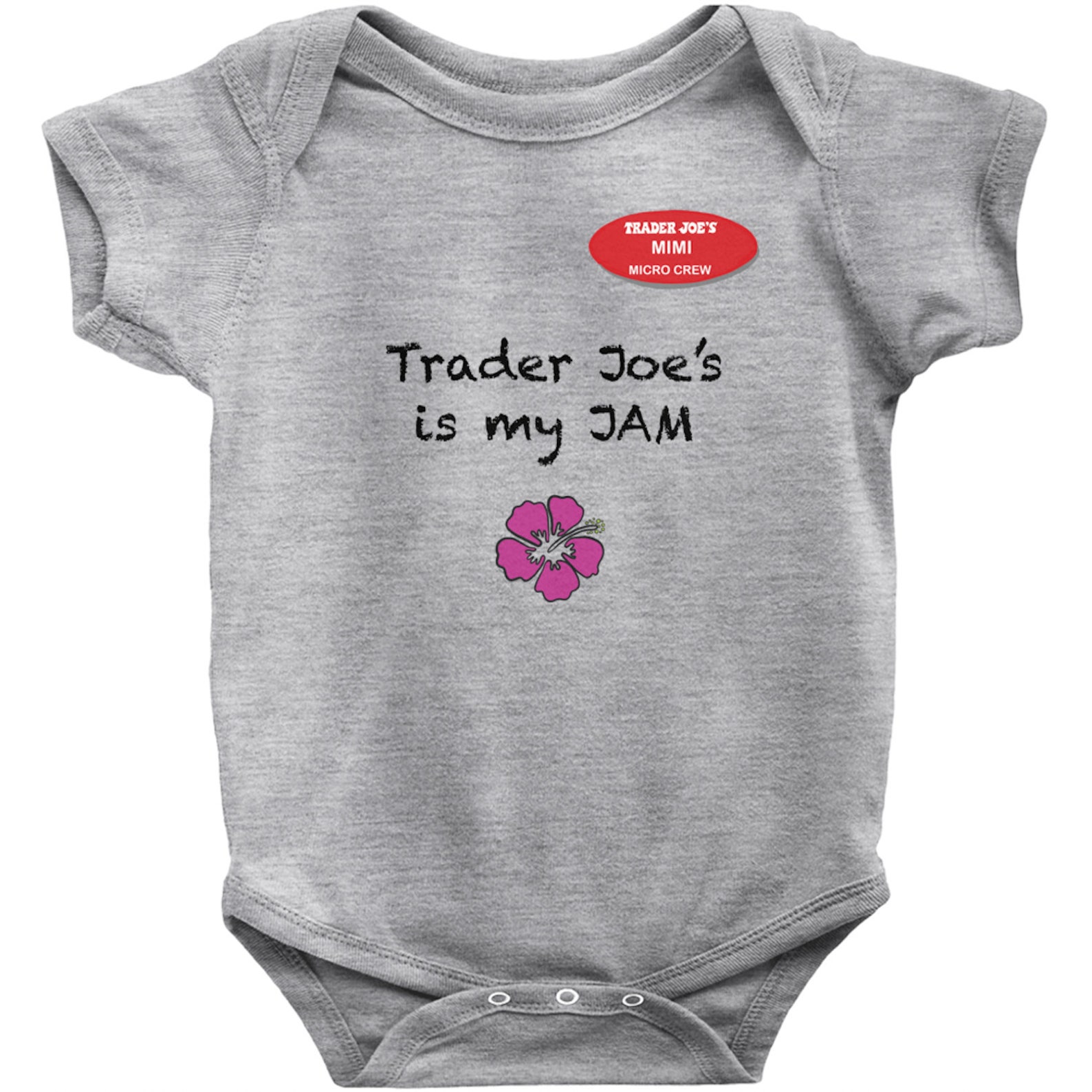 free-ship-trader-joe-s-custom-name-tag-onesie-baby-gift-etsy