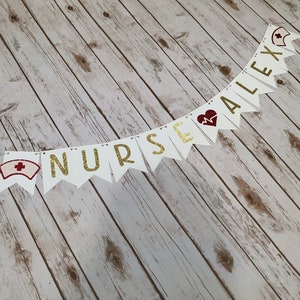 PERSONALIZED Nurse Graduation Banner, Nurse Party Decor, Nurse Grad Banner, Nurse Graduation Party, Nursing Graduation, Medical Graduation