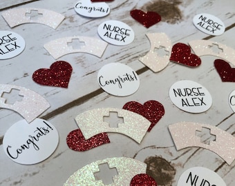 PERSONALIZED Nursing Graduation Confetti, Nursing School Graduation Decor, Nurse Graduation Party, Nursing Graduation, Medical Graduation