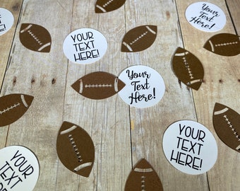 CUSTOM Football Confetti, Football Birthday Party, Football Party Decor, Sports Birthday Theme, Football Banquet Table Decor, Sports Party