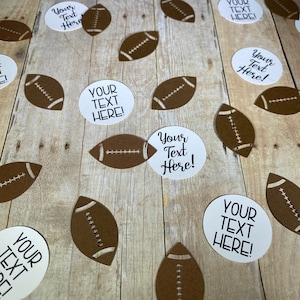 CUSTOM Football Confetti, Football Birthday Party, Football Party Decor, Sports Birthday Theme, Football Banquet Table Decor, Sports Party