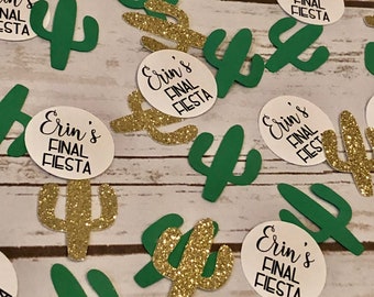 CUSTOM Bachelorette Party Confetti, Final Fiesta Confetti, Cactus Bachelorette Confetti, Cactus Party Confetti, Bachelorette Table Decor
