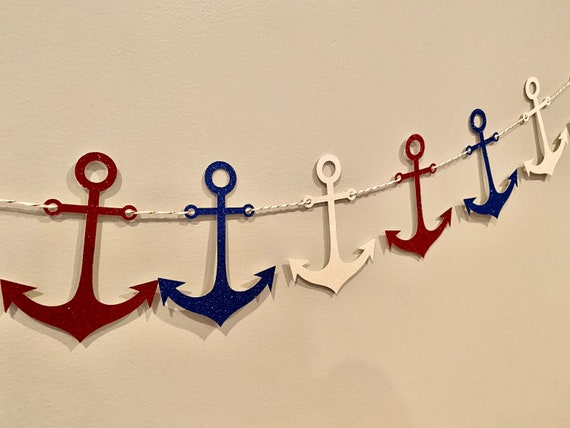 Nautical Party Garland Nautical Garland Nautical Party Decorations