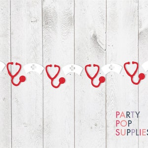 Nursing Garland, Nursing Banner, Nurse Graduation Decor, Nursing Grad Party, RN BSN Party Decor, Nursing Hat Banner, Nurse Banner
