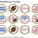 PRINTABLE Touchdowns or Tutus Gender Reveal Cupcake Toppers, Football Gender Reveal, Ballet ...