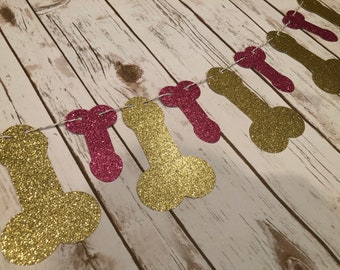 CHOOSE COLOR Penis Bachelorette Garland, Penis Bachelorette Decor, Penis Party Decor, Hen Party Decor, Hen Penis Party Banner, Penis Banner