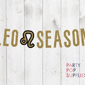 Leo Season Birthday Banner, Zodiac Sign Birthday, Astrology Birthday Banner, Big Leo Energy Banner, Astrology Birthday Decor, Stars