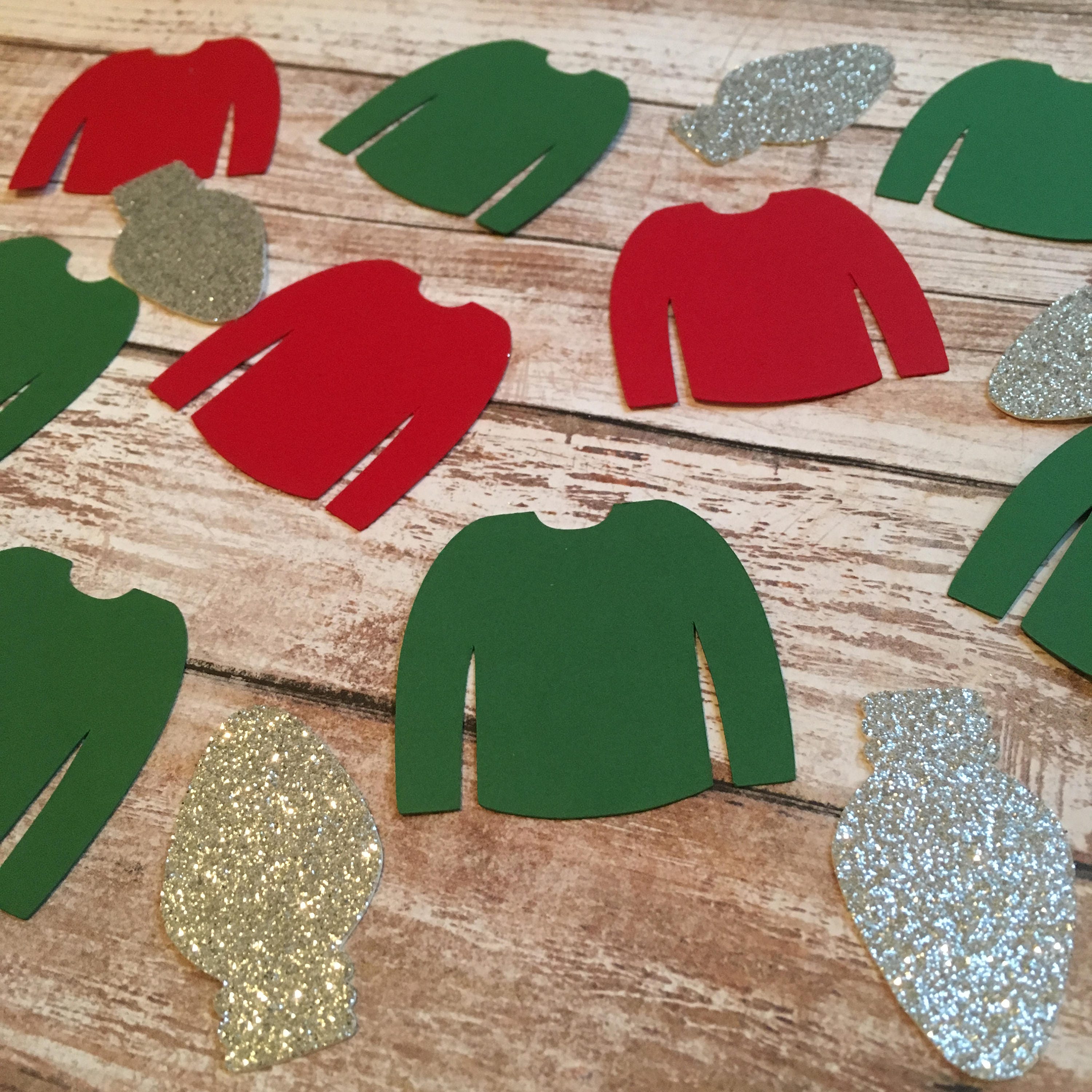 Ugly Sweater Confetti Ugly Sweater Table Decor Ugly Sweater - Etsy