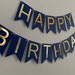 Gold Foil Happy Birthday Banner Customized Birthday Decor Birthday