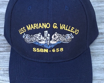 US Navy Submarine SERVICE Ball Cap Blue Digital Camo Dolphins Veteran Vet Hat L