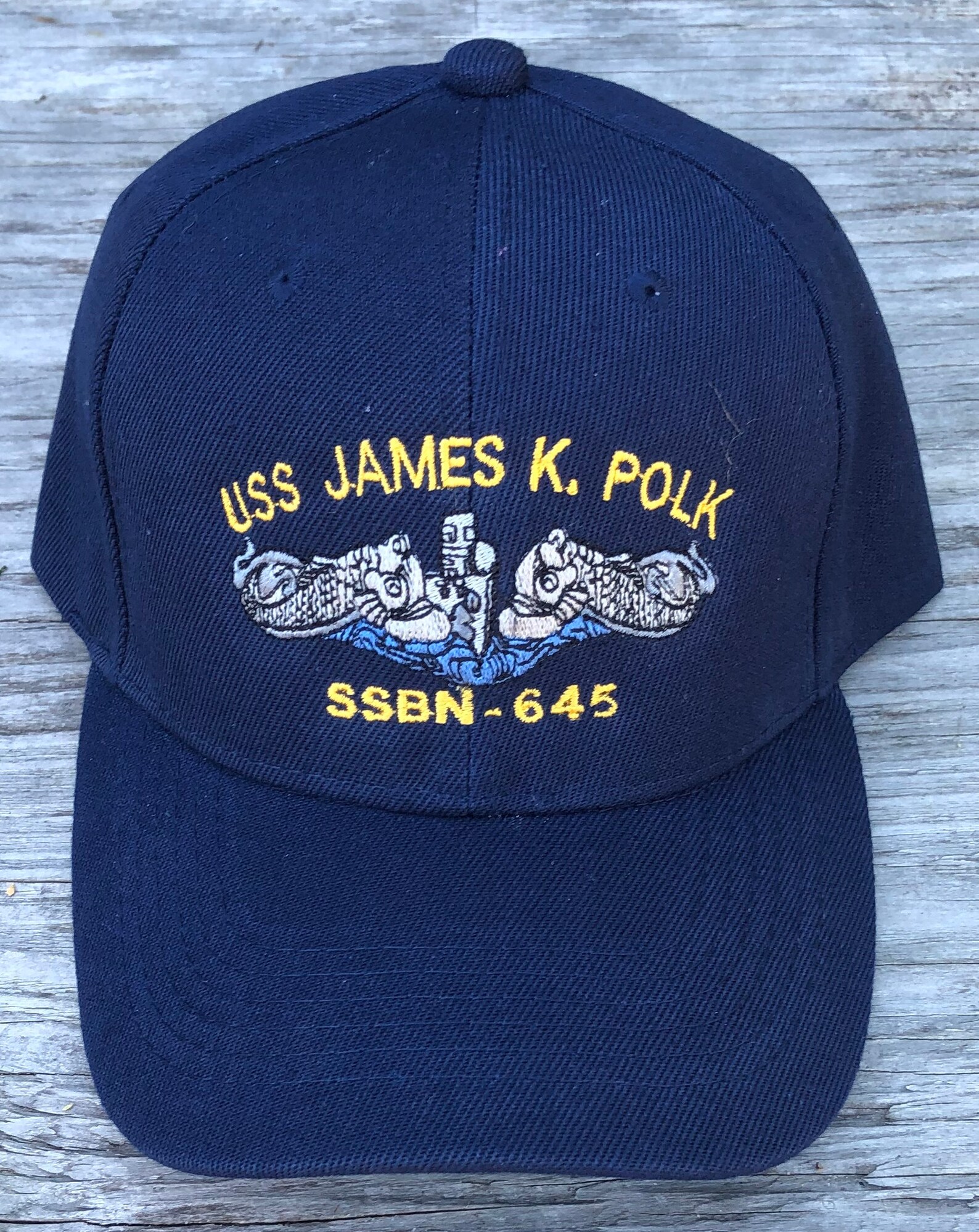 USS James K. Polk SSBN645 Ball Cap Embroidered Submarine Etsy