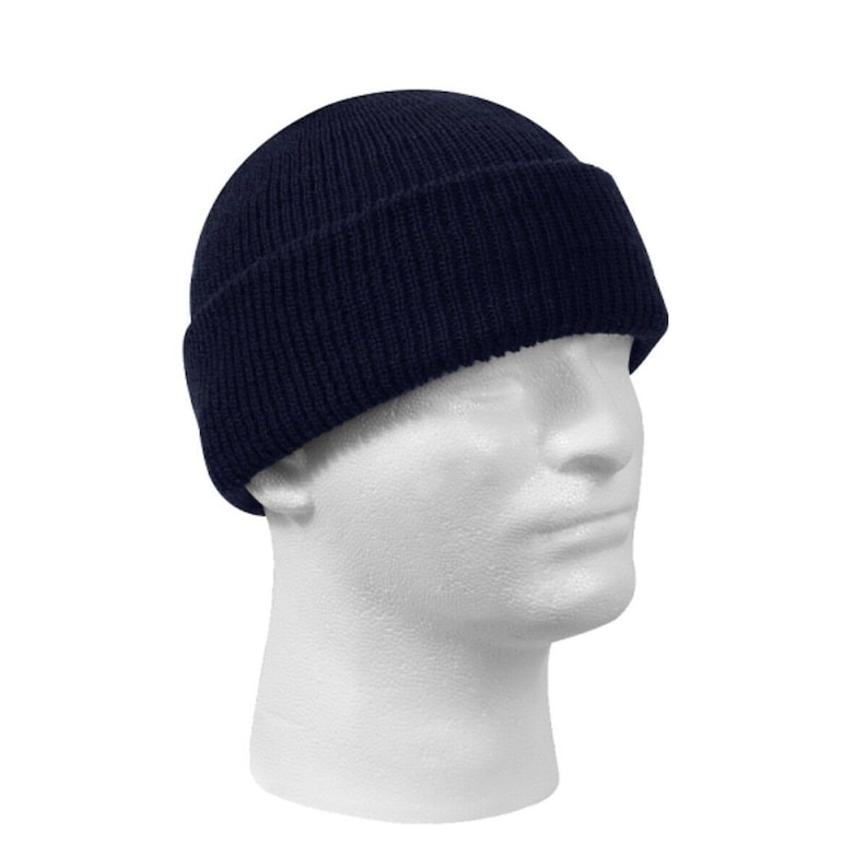 Wool Watch Cap Made in America Made to USA DoD Specs Navy USMC Army Air Force Coast Guard GSA Compliant Beanie Navy Blue