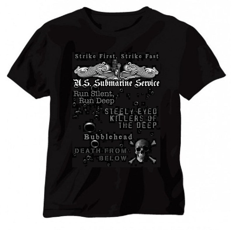 US Navy Submarine Service Tshirt Made in the USA Sub Veteran Etsy