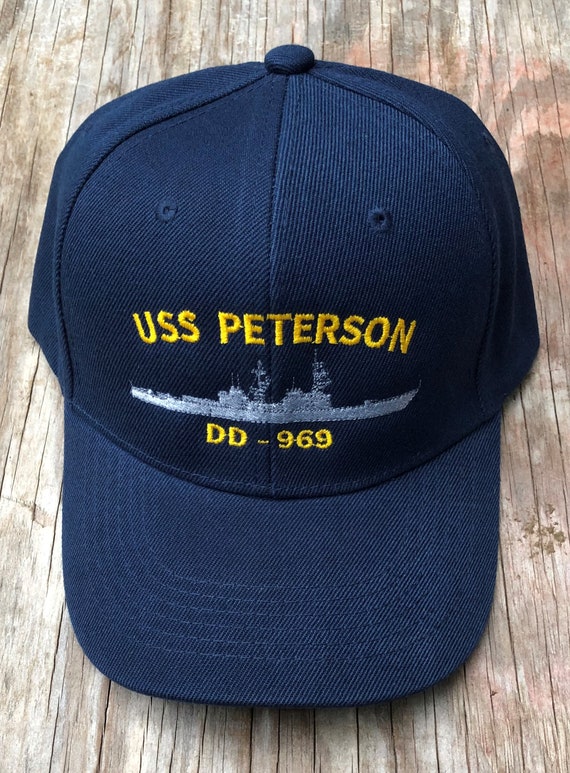 USS Peterson DD-969 Embroidered Ball Cap Sprucan Destroyer Vet - Etsy