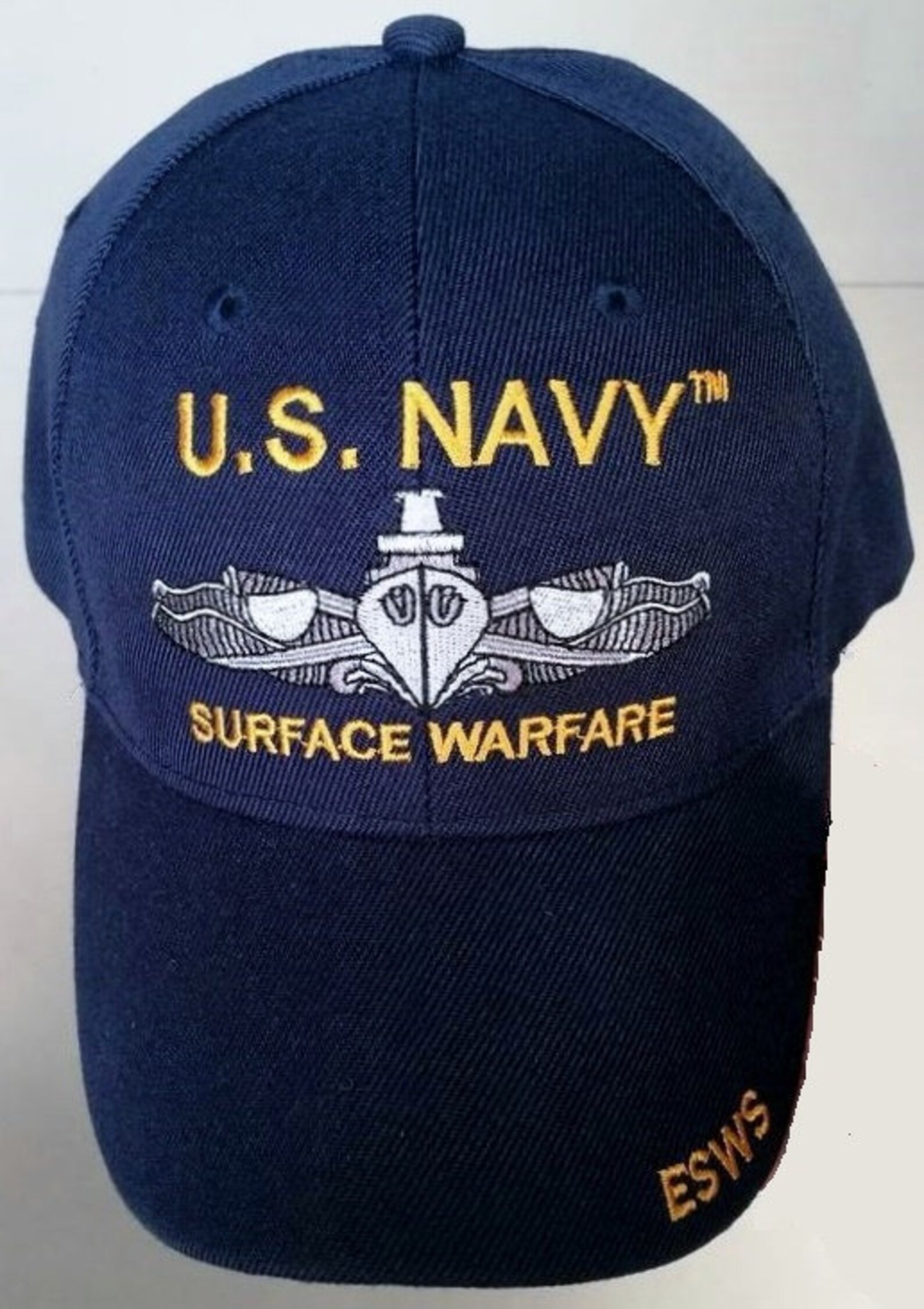 US Navy Surface Warfare Ball Cap ESWS USN Veteran Cvn Cg Ddg Etsy