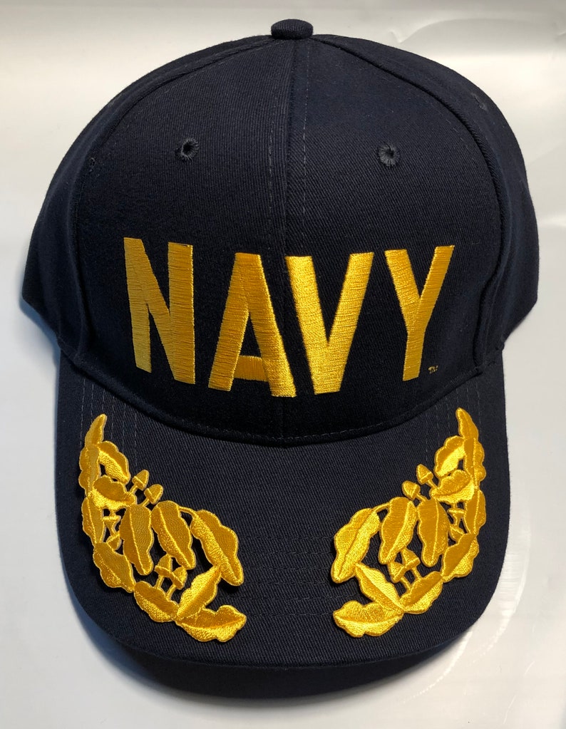 US Navy Veteran Blue Ball Cap ADMIRAL Gold Scrambled Eggs Adm Etsy