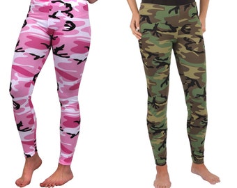 Aislor Unicorno Pantaloni Lunghi Bambina Camouflage Leggins Stretch Arcobaleno Pantaloni Mimetici Ragazza Pantaloni Sportivi Yoga Fitness Allenamento Pantalone Tuta