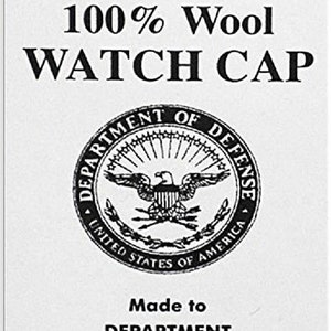 Wool Watch Cap Made in America Made to USA DoD Specs Navy USMC Army Air Force Coast Guard GSA Compliant Beanie image 2