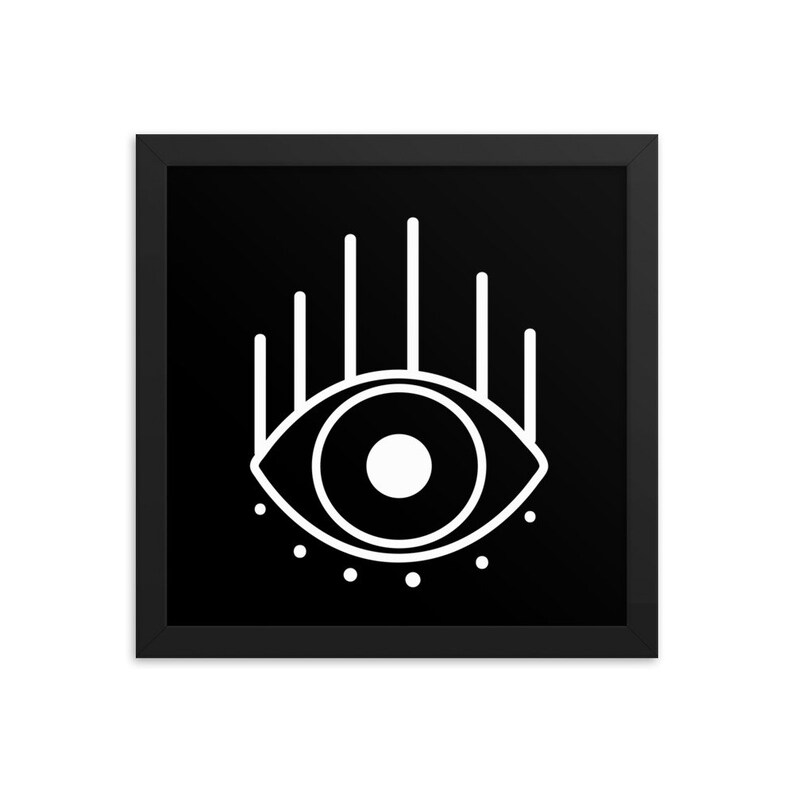 Human Eye Frame, Handmade Hanging Frame, Eye Frame, Evil Eyes, Print