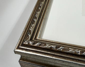 Antique Silver Picture Frame – Vintage Ornate Design – Traditional & Contemporary Home Decor – 8x10