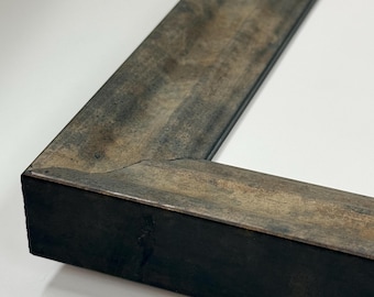Rustic Stained Wood Picture Frame – Traditional & Contemporary Home Decor – 11x14