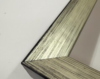 Brushed Silver Gray Picture Frame – Traditional & Contemporary Home Decor – 5x7