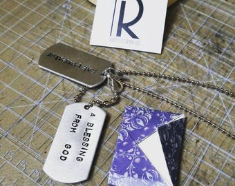 Customized Hand Stamped DogTags