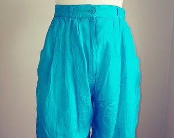 Vintage 80s Silk Shorts