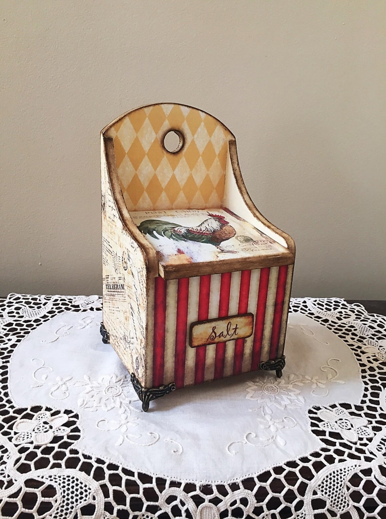 Wooden Salt Box Vintage Village