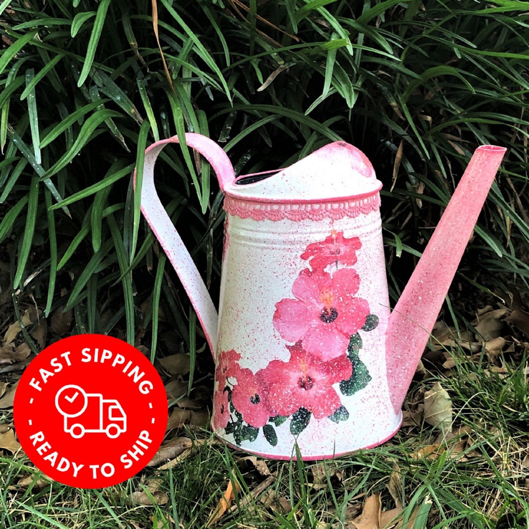 Metal Watering Can Decorative Water Can Gift for Gardener Etsy