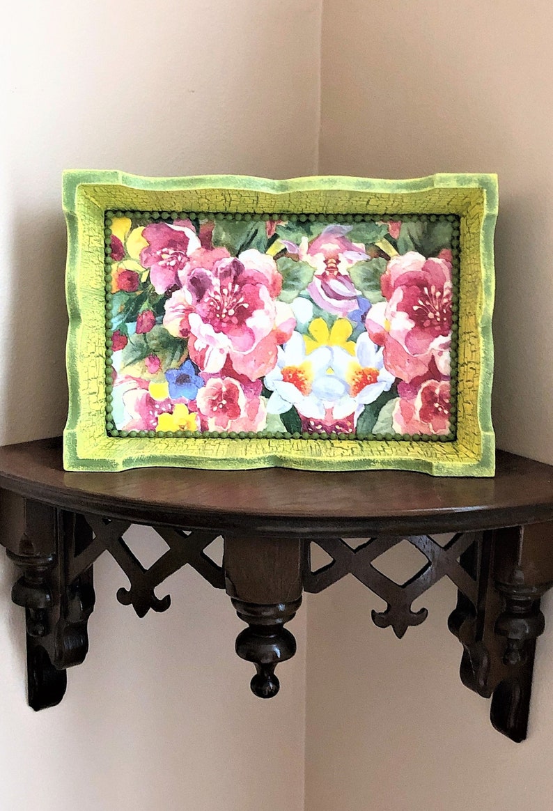 Small Desk Tray Small Wooden Tray Small Tray Wood Small Etsy