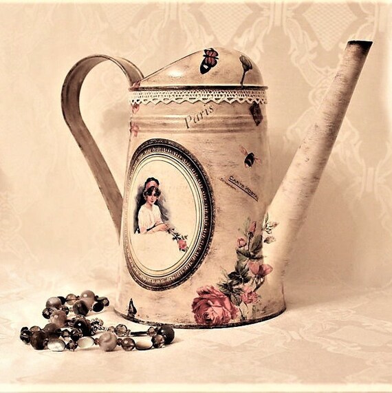 88 Oz Vintage Watering Can Wedding Water Can Metal Watering Etsy