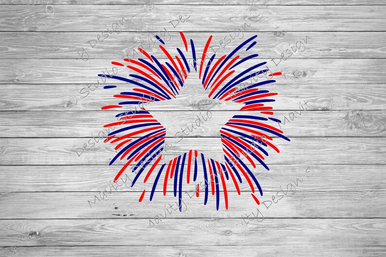 Download Firework Star SVG SVG Designs 4th of July svg file for | Etsy