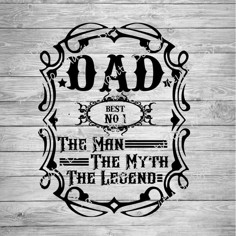 Download Dad The Man The Myth The Legend Vector SVG PNG cut files for | Etsy