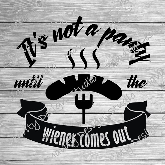 Wiener Comes Out BBQ Svg 